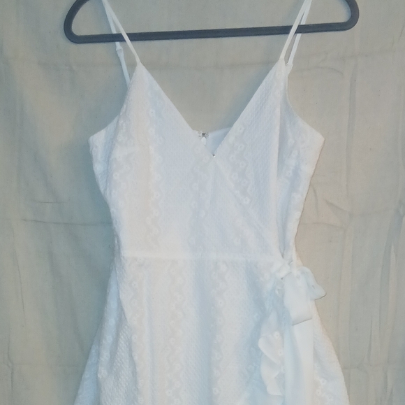 Sugar + Lips Shorts Lace Wrap Romper - Picture 13 of 15